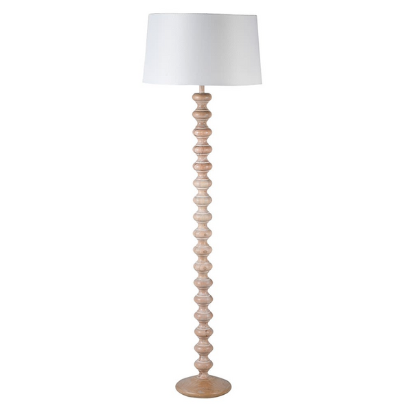 Turned deals floor lamp