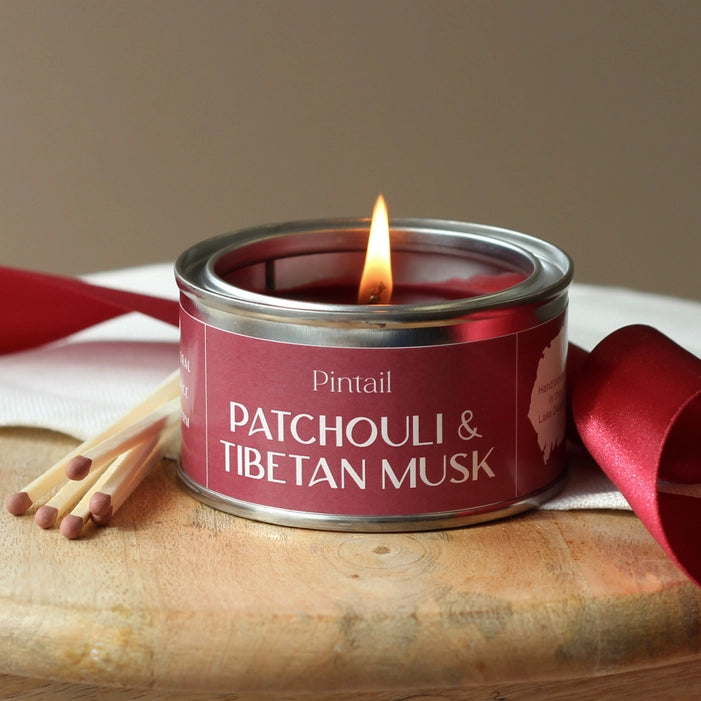 Patchouli and Tibetan Musk Tinned Candle | Annie Mo's