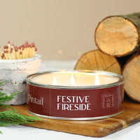 Festive Fireside Triple Wick Tinned Candle | Annie Mo's