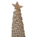 Large Beige Cedar Tree With Star 38cm