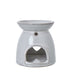 White Ceramic Heart Cut-Out Wax Melt Tealight Holder 11cm