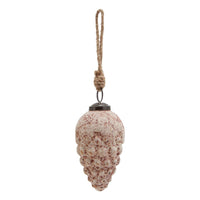 Aged Glass Pinecone Bauble 11cm | Annie Mo's