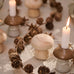 Stoneware Mushroom Dinner candle Holder 8cm - Colour Choice | Annie Mo