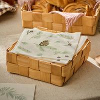 Braided Chip Wood Napkin Holders - Size Choice