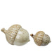 Beige Melange Set of Two Ceramic Acorns | Annie Mo's