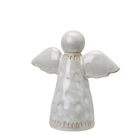 Stoneware Glazed Standing Angel 14cm | Annie Mo's