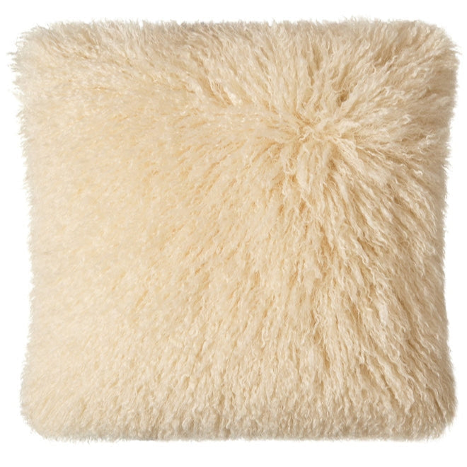 Jasper Square Cushion Afghan | Cream 50x50cm | Annie Mo's