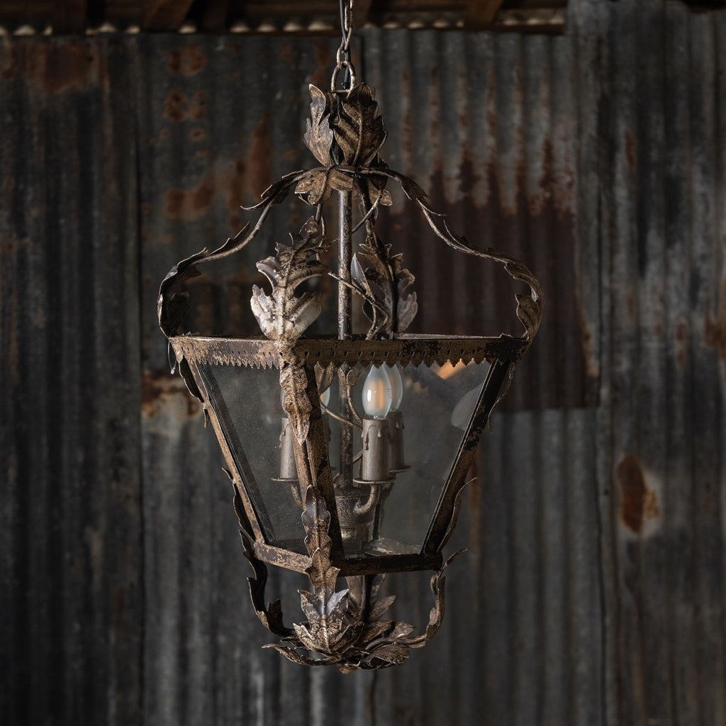 Four Bulb Iron Pendant