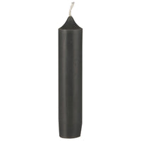 Short Dark Grey Dinner Candle 11cm