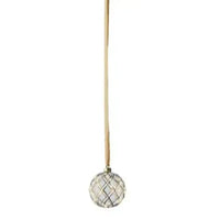 Glass Bauble with Micro LED Lights 14cm | Annie Mo's