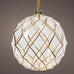 Glass Bauble with Micro LED Lights 14cm