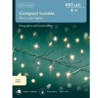 Micro LED Compact  LED's with 8 Function Twinkle Effect 600cm