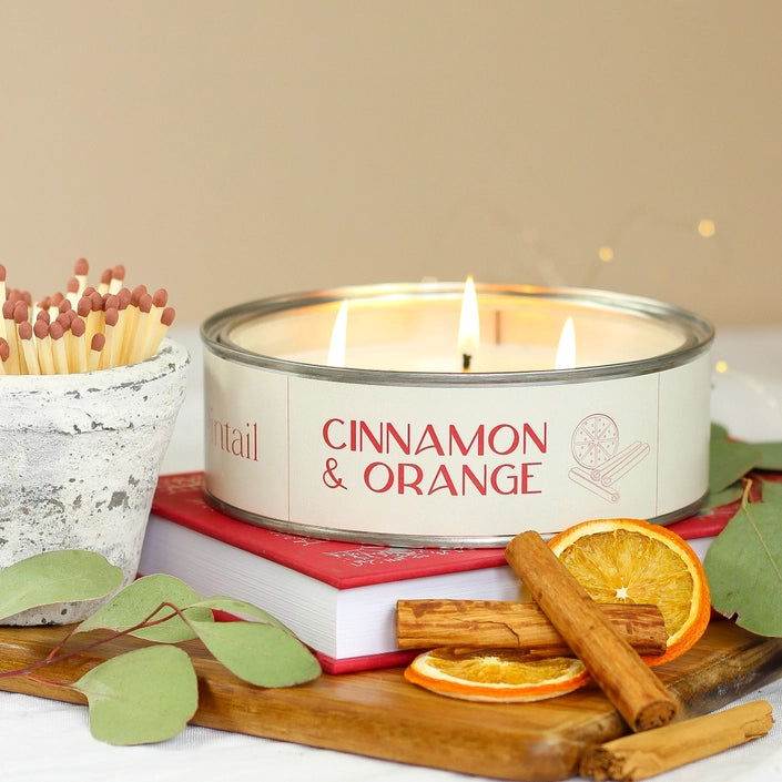 Cinnamon and Orange Large Tinned Candle | Annie Mo's