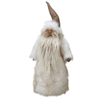 White Melange ARVID Faux Fur Santa 46cm | Annie Mo's