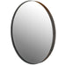 Knightsbridge Round Mirror Dark Bronze Finish 80cm