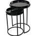 Louise Print Set Of 2 Side Tables With Removeable Trays 69cm