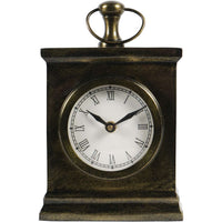 Antiqued Finish Mantel Clock 23cm | Annie Mo's