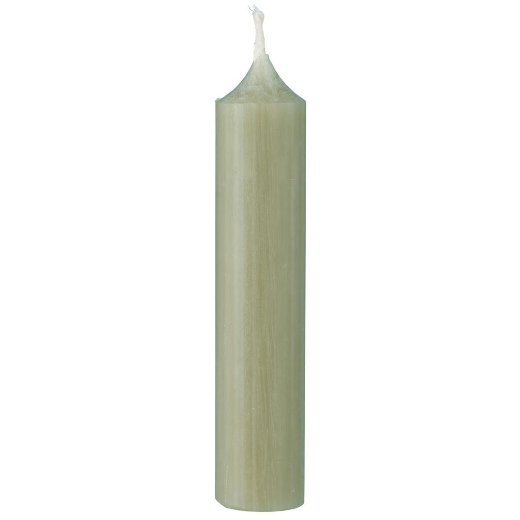 Short Dusty Green Dinner Candle 11cm | Annie Mo's