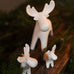 Ivan White Matt Ceramic Reindeer 15cm