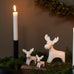 Ivan White Matt Ceramic Reindeer 15cm