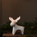 Ivan White Matt Ceramic Reindeer 8cm | Annie Mo's 