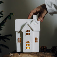 Byn White Matt Ceramic House 20cm | Annie Mo's 