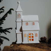 Byn White Matt Ceramic House 25cm | Annie Mo's 