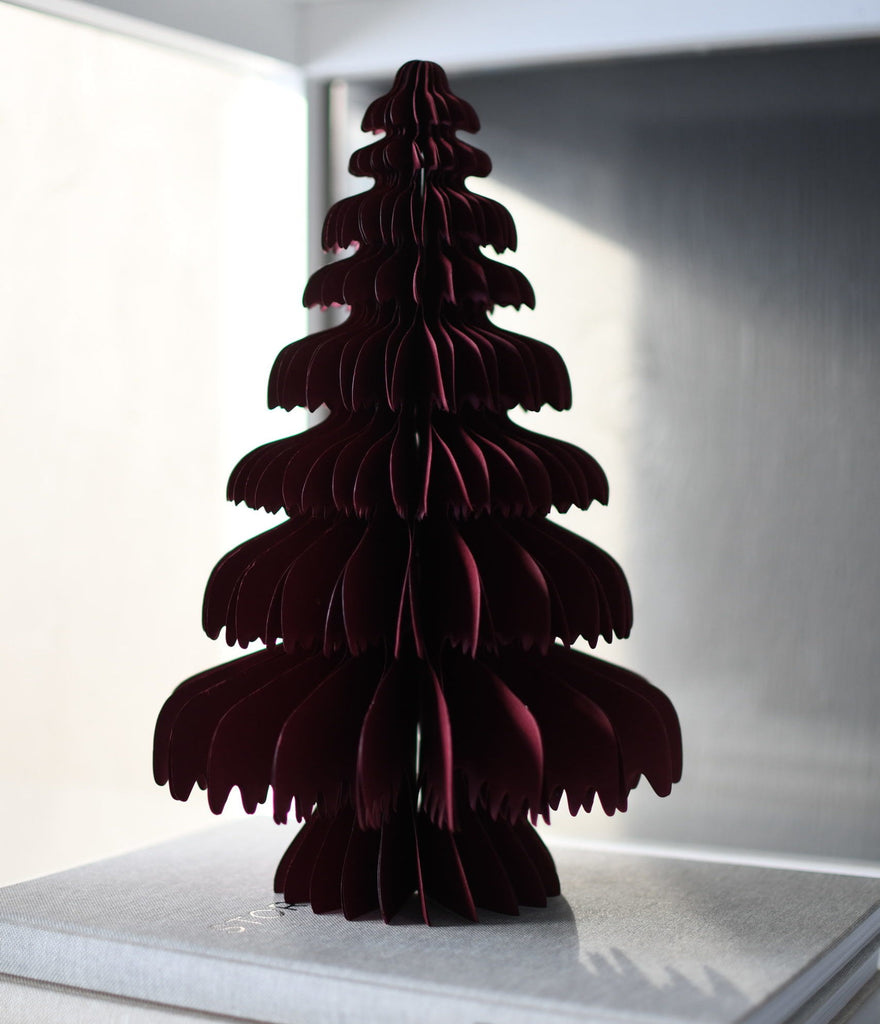 Granstad Large Red Christmas Tree Paper Decoration 30cm | Annie Mo's 