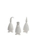 Lucia White Matt Ceramic Figures 11cm - Set of Three