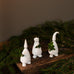 Lucia White Matt Ceramic Figures 11cm - Set of Three