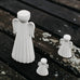 Saga Matt White Ceramic Angels - Size Choice