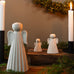 Saga Matt White Ceramic Angels - Size Choice