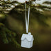 Hanging Matt White House Decoration 5cm