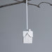 Hanging Matt White House Decoration 6cm