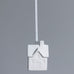 Hanging Matt White House Decoration 5cm