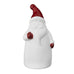 Bossei Large White Matt and Gloss Red Ceramic Character 15cm