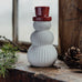 Frank Red and White Matt Ceramic Decoration - Size Choice