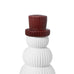 Frank Red and White Matt Ceramic Decoration - Size Choice