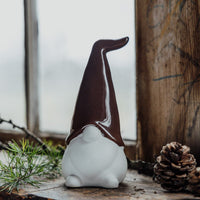 Samuel Brown and White Matt Ceramic Decoration 15cm | Annie Mo's