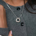 Shadow Necklace Silver | Annie Mo's