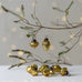 Bag of Ten Mini Mixed Shape Baubles - Antiqued Golden