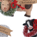 Assorted Set of Three Resin Farm Animal with Wreaths