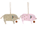 Assorted Set of Two New England Wood Pigs | Annie Mo's