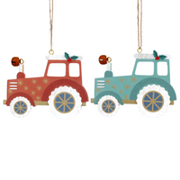 Assorted Set of Two New England Wood Tractors | Annie Mo's