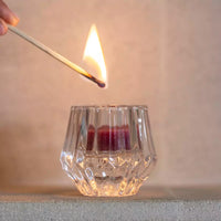 Clear Glass Duo Candleholder | Annie Mo's