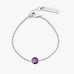 Birthstone Bracelet Silver - Choice of Month Stones