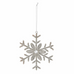 Beautiful Beaded Silver Snowflake Hanger 15cm | Annie Mo's