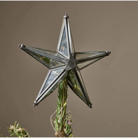 Bekara Star Tree Topper - Antique Silver 19cm | Annie Mo's