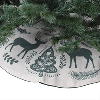 Green Scandi Tree Skirt 88cm | Annie Mo's