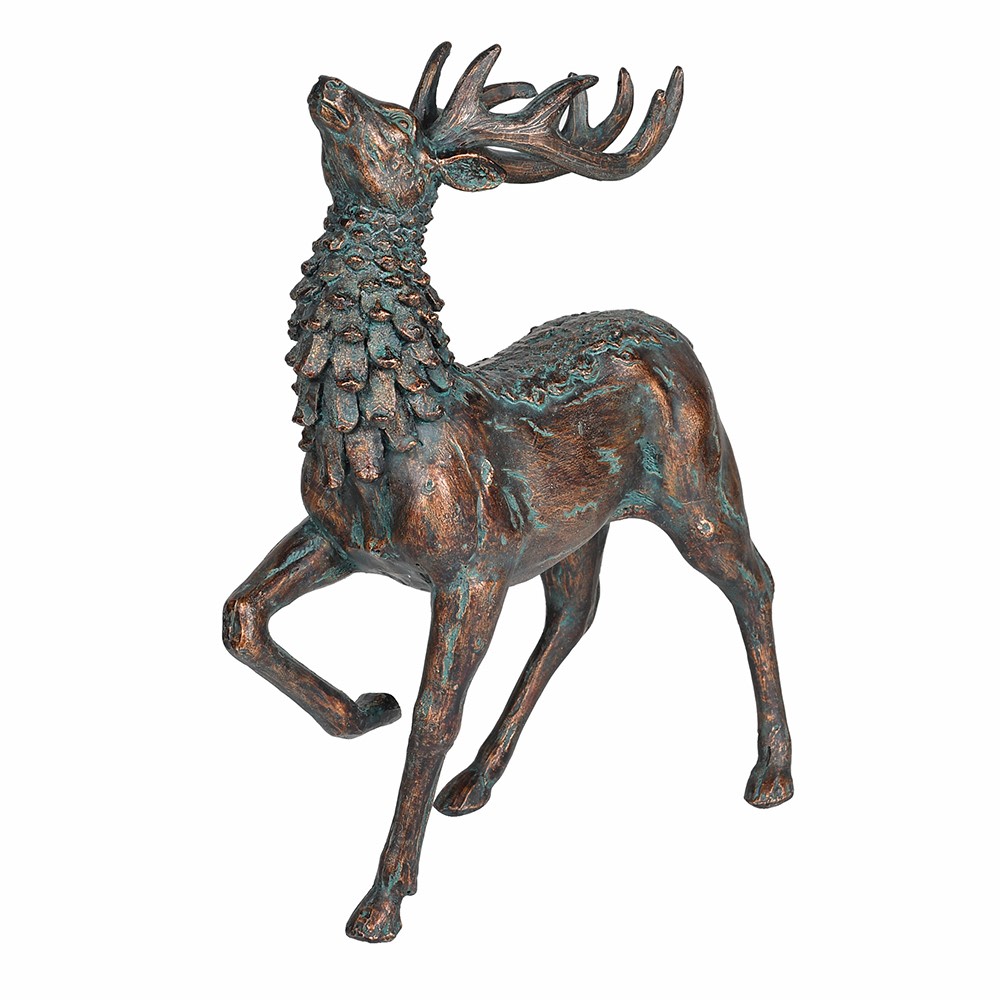 Bronzed Prancing Deer 27cm | Annie Mo's